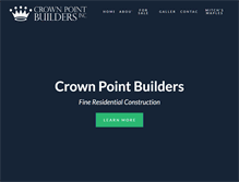 Tablet Screenshot of crownpointbuilders.com
